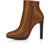 Fannylove Booty – niskie buty na obcasie 120 mm – skóra cielęca – Cuoio – damskie