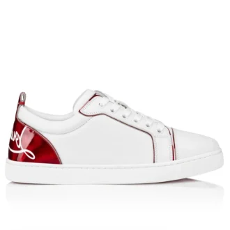 Fun Louise Junior – Sneakersy – skóra cielęca i lakierowana skóra Psychic – białe – damskie Fun Louise Junior – Sneakersy – skóra cielęca i lakierowana skóra Psychic – białe – damskie