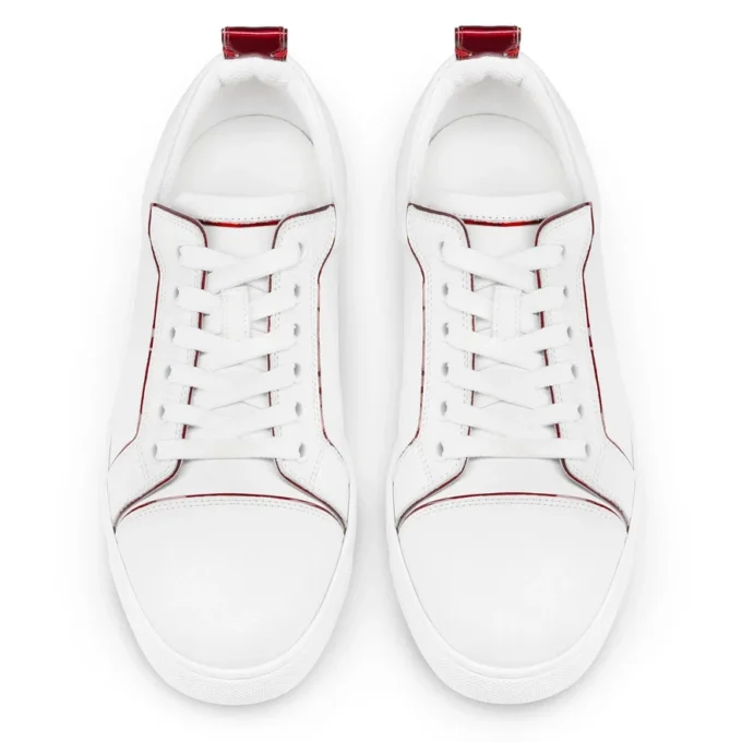 Fun Louise Junior – Sneakersy – skóra cielęca i lakierowana skóra Psychic – białe – damskie Fun Louise Junior – Sneakersy – skóra cielęca i lakierowana skóra Psychic – białe – damskie