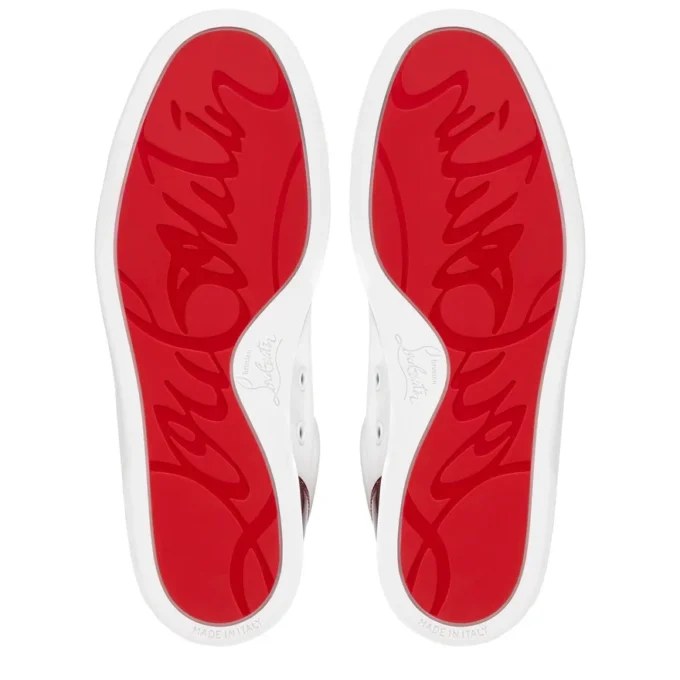 Fun Louise Junior – Sneakersy – skóra cielęca i lakierowana skóra Psychic – białe – damskie Fun Louise Junior – Sneakersy – skóra cielęca i lakierowana skóra Psychic – białe – damskie