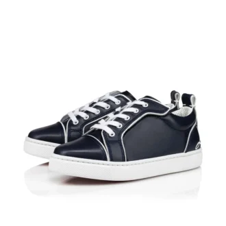 Funnyto – niskie Sneakersy – skóra cielęca – granatowe – dzieci Funnyto – niskie Sneakersy – skóra cielęca – granatowe – dzieci