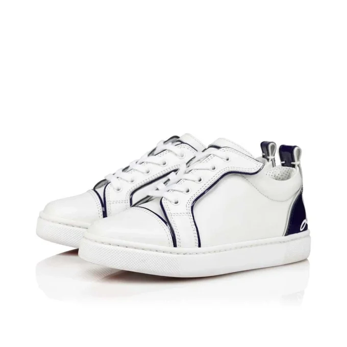 Funnyto – niskie Sneakersy – skóra cielęca – niebieskie – dziecięce Funnyto – niskie Sneakersy – skóra cielęca – niebieskie – dziecięce