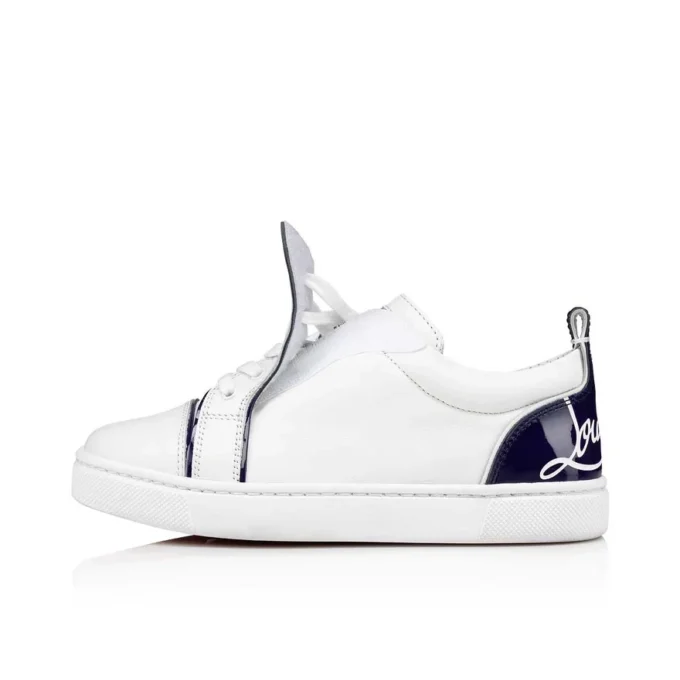 Funnyto – niskie Sneakersy – skóra cielęca – niebieskie – dziecięce Funnyto – niskie Sneakersy – skóra cielęca – niebieskie – dziecięce