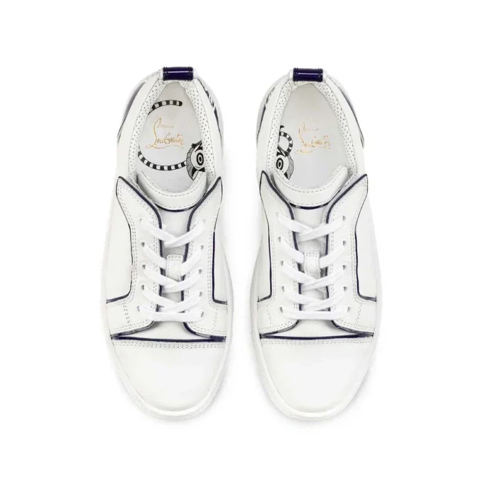 Funnyto – niskie Sneakersy – skóra cielęca – niebieskie – dziecięce Funnyto – niskie Sneakersy – skóra cielęca – niebieskie – dziecięce