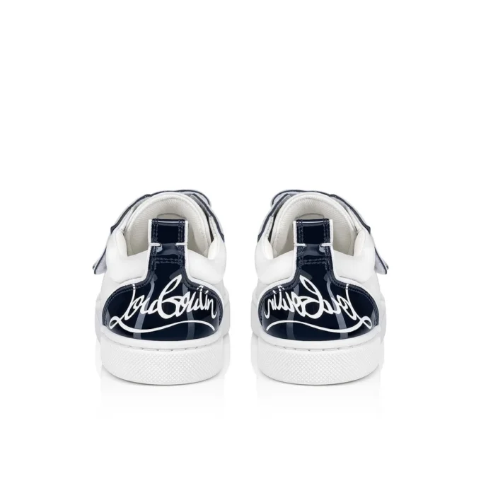 Funnyto Scratch – Sneakersy – lakierowana skóra cielęca – białe – dzieci Funnyto Scratch – Sneakersy – lakierowana skóra cielęca – białe – dzieci