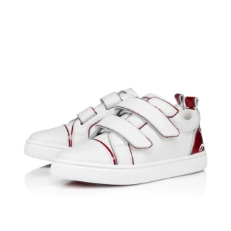 Funnyto Scratch – Sneakersy – skóra cielęca i lakierowana skóra cielęca Psychic – Bianco – dzieci Funnyto Scratch – Sneakersy – skóra cielęca i lakierowana skóra cielęca Psychic – Bianco – dzieci