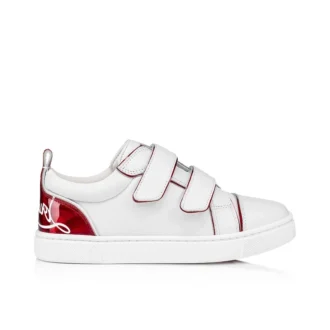 Funnyto Scratch – Sneakersy – skóra cielęca i lakierowana skóra cielęca Psychic – Bianco – dzieci Funnyto Scratch – Sneakersy – skóra cielęca i lakierowana skóra cielęca Psychic – Bianco – dzieci