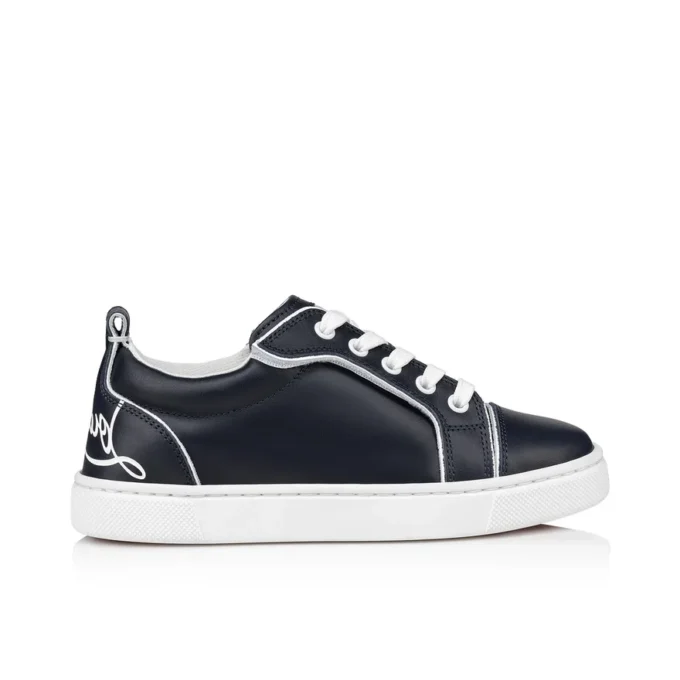 Funnyto – Sneakersy – skóra cielęca – granatowe – dzieci Funnyto – Sneakersy – skóra cielęca – granatowe – dzieci