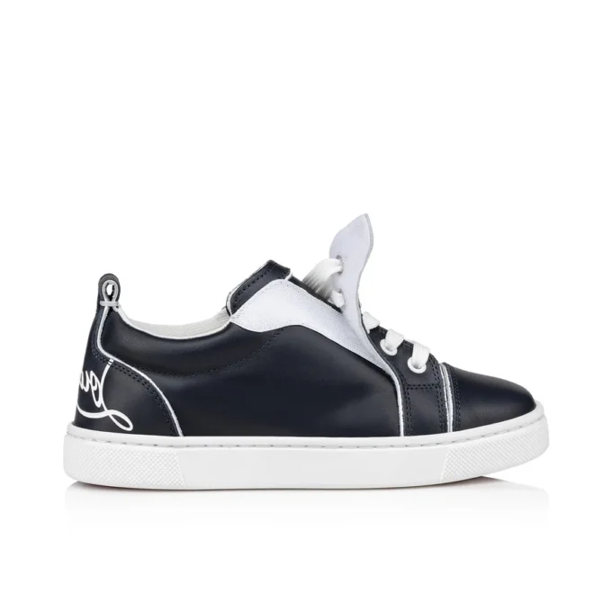 Funnyto – Sneakersy – skóra cielęca – granatowe – dzieci Funnyto – Sneakersy – skóra cielęca – granatowe – dzieci