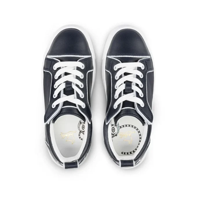 Funnyto – Sneakersy – skóra cielęca – granatowe – dzieci Funnyto – Sneakersy – skóra cielęca – granatowe – dzieci