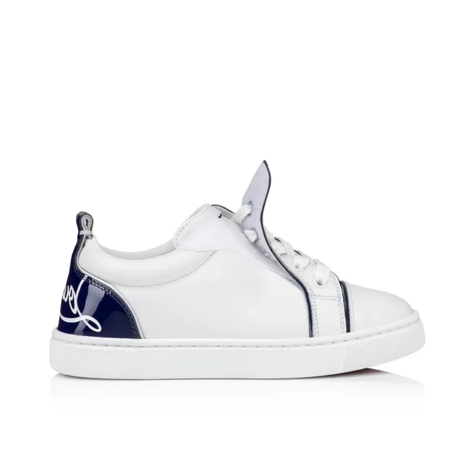 Funnyto – Sneakersy – skóra cielęca i lakierowana skóra cielęca – Bianco – dzieci Funnyto – Sneakersy – skóra cielęca i lakierowana skóra cielęca – Bianco – dzieci