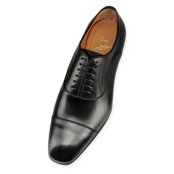 Greggo – sznurowane buty – gładka skóra cielęca – czarne – męskie Greggo – sznurowane buty – gładka skóra cielęca – czarne – męskie