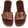 Her in Roma Mule – klapki – skóra cielęca – ciemny karmin – damskie Her in Roma Mule – klapki – skóra cielęca – ciemny karmin – damskie