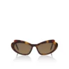 Hot Chick Lb0010 – okulary przeciwsłoneczne – acetat – ciemny kolor Havana