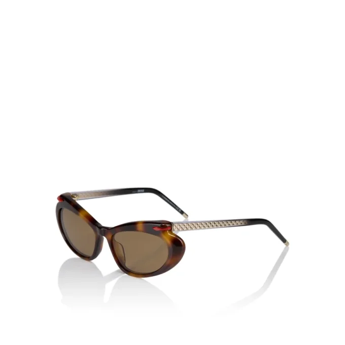 Hot Chick Lb0010 – okulary przeciwsłoneczne – acetat – ciemny kolor Havana