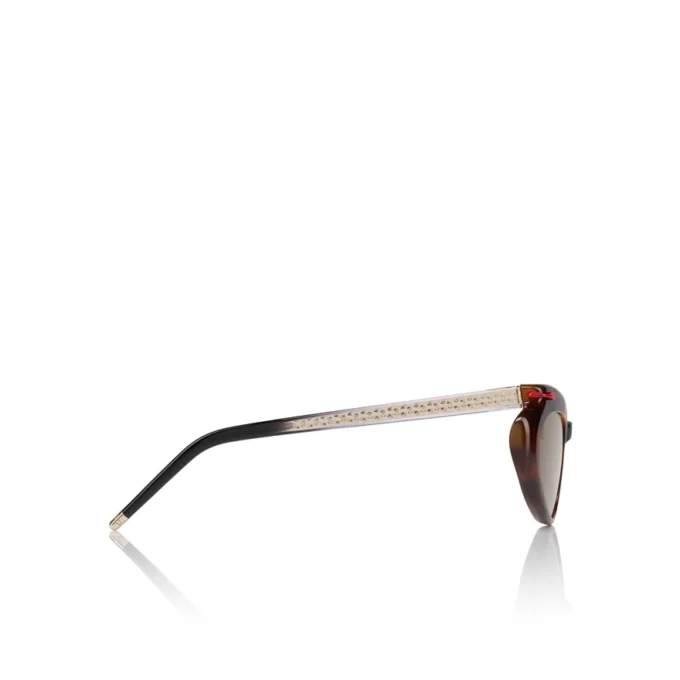 Hot Chick Lb0010 – okulary przeciwsłoneczne – acetat – ciemny kolor Havana