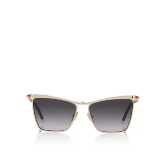 Hot Chick Lb0020 – okulary przeciwsłoneczne – metalowe – złote