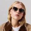 Hot Chick Lb0020 – okulary przeciwsłoneczne – metalowe – złote
