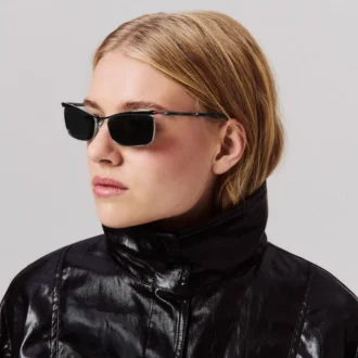 Hot Chick Lb0021 – okulary przeciwsłoneczne – metal – ciemny ruten
