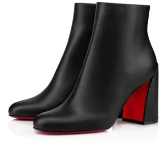 Jane Booty – buty na niskim obcasie 85 mm – skóra cielęca – czarne – damskie Jane Booty – buty na niskim obcasie 85 mm – skóra cielęca – czarne – damskie