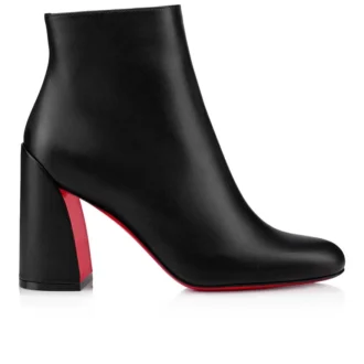 Jane Booty – buty na niskim obcasie 85 mm – skóra cielęca – czarne – damskie Jane Booty – buty na niskim obcasie 85 mm – skóra cielęca – czarne – damskie