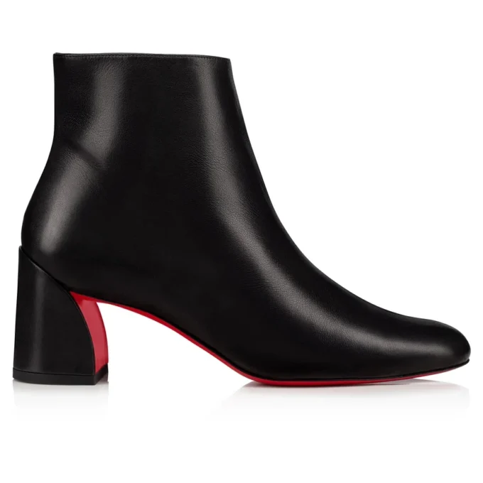 Jane Booty – niskie buty 55 mm – skóra cielęca – czarne – damskie Jane Booty – niskie buty 55 mm – skóra cielęca – czarne – damskie