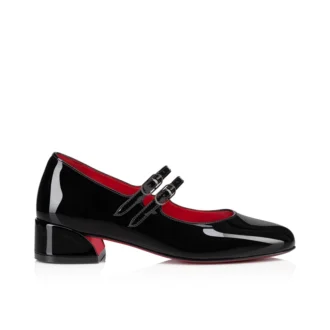 Jane Fille – baleriny – lakierowana skóra cielęca – czarne – dzieci Jane Fille – baleriny – lakierowana skóra cielęca – czarne – dzieci