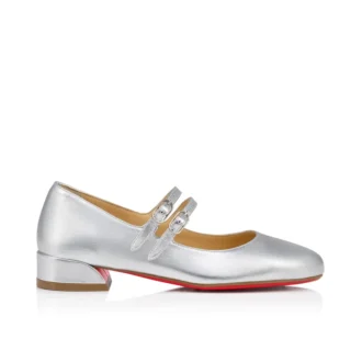 Jane Fille – baleriny – laminowana skóra nappa – srebrne – dzieci Jane Fille – baleriny – laminowana skóra nappa – srebrne – dzieci