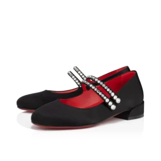 Jane Fille – baleriny – satyna krepowa – czarne – dzieci Jane Fille – baleriny – satyna krepowa – czarne – dzieci