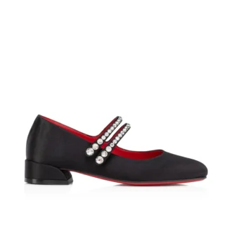 Jane Fille – baleriny – satyna krepowa – czarne – dzieci Jane Fille – baleriny – satyna krepowa – czarne – dzieci