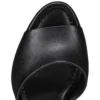 Jane Mule – klapki na obcasie 85 mm – skóra jagnięca nappa – czarne – damskie