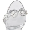 Just Jewel – sandały na obcasie 85 mm – TPU i laminowana skóra cielęca – kryształ – damskie Just Jewel – sandały na obcasie 85 mm – TPU i laminowana skóra cielęca – kryształ – damskie