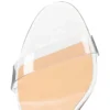 Just Nothing – klapki na obcasie 84 mm – lakierowana skóra cielęca i PVC – białe Just Nothing – klapki na obcasie 84 mm – lakierowana skóra cielęca i PVC – białe