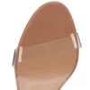 Just Nothing – klapki na obcasie 85 mm – lakierowana skóra i TPU – kolor Blush – damskie Just Nothing – klapki na obcasie 85 mm – lakierowana skóra i TPU – kolor Blush – damskie