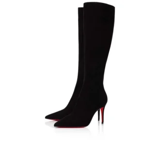 Kate Botta – buty na obcasie 85 mm – zamsz cielęcy – czarne – damskie Kate Botta – buty na obcasie 85 mm – zamsz cielęcy – czarne – damskie