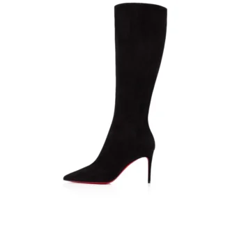 Kate Botta – buty na obcasie 85 mm – zamsz cielęcy – czarne – damskie Kate Botta – buty na obcasie 85 mm – zamsz cielęcy – czarne – damskie