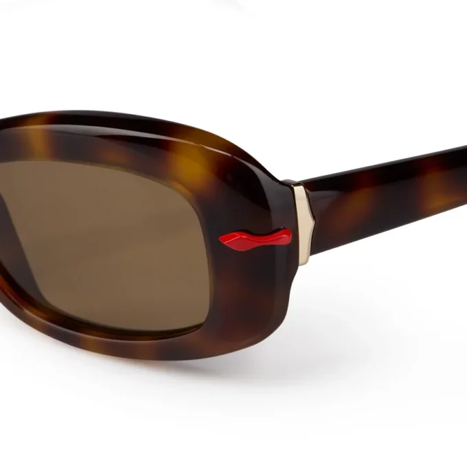 Kate Lb0025 – okulary przeciwsłoneczne – acetat – ciemny kolor Havana