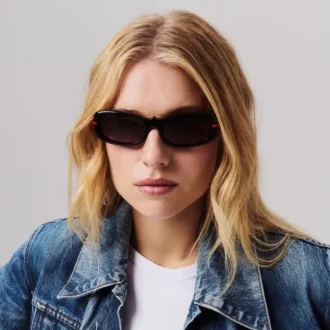 Kate Lb0025 – okulary przeciwsłoneczne – acetat – czarny dym