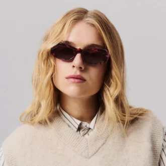 Kate Lb0025 – Okulary przeciwsłoneczne – Acetat – Czerwona Havana