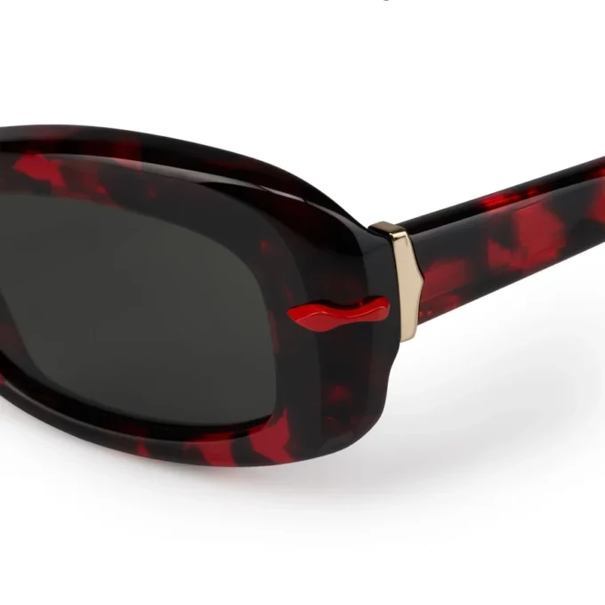 Kate Lb0025 – Okulary przeciwsłoneczne – Acetat – Czerwona Havana
