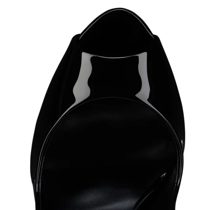 Lady Z – czółenka na obcasie 120 mm – lakierowana skóra cielęca – czarne – damskie Lady Z – czółenka na obcasie 120 mm – lakierowana skóra cielęca – czarne – damskie