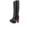Loo Botta Alta – buty na obcasie 130 mm – skóra cielęca – czarne – damskie