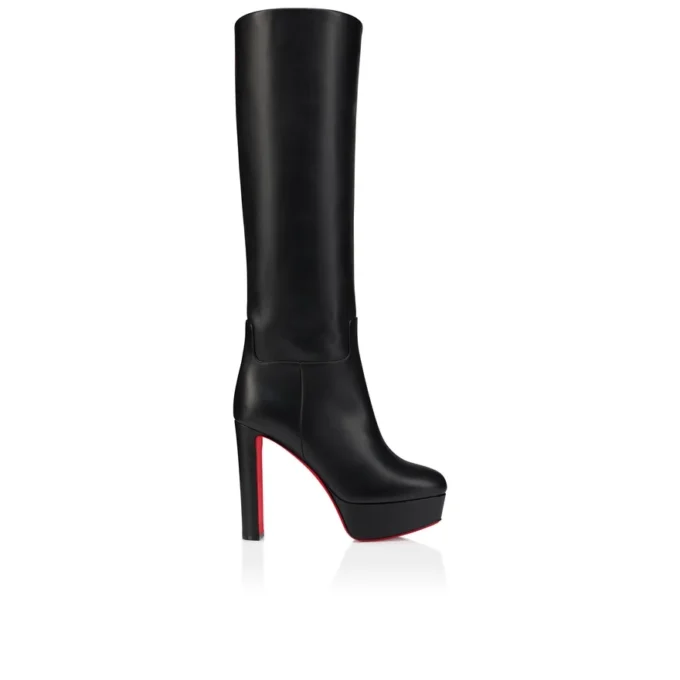 Loo Botta Alta – buty na obcasie 130 mm – skóra cielęca – czarne – damskie Loo Botta Alta – buty na obcasie 130 mm – skóra cielęca – czarne – damskie