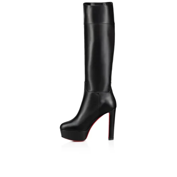Loo Botta Alta – buty na obcasie 130 mm – skóra cielęca – czarne – damskie