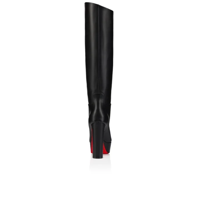 Loo Botta Alta – buty na obcasie 130 mm – skóra cielęca – czarne – damskie Loo Botta Alta – buty na obcasie 130 mm – skóra cielęca – czarne – damskie