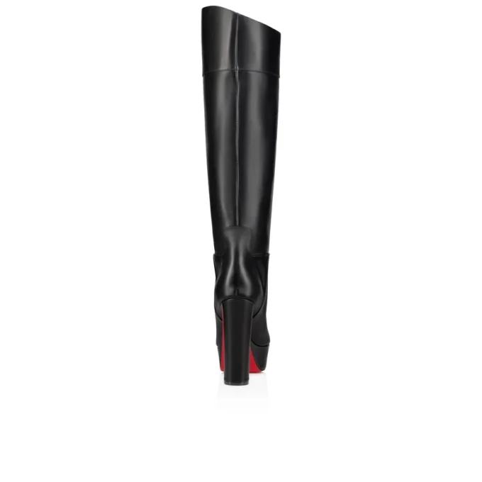 Loo Botta Alta – buty na obcasie 130 mm – skóra cielęca – czarne – damskie