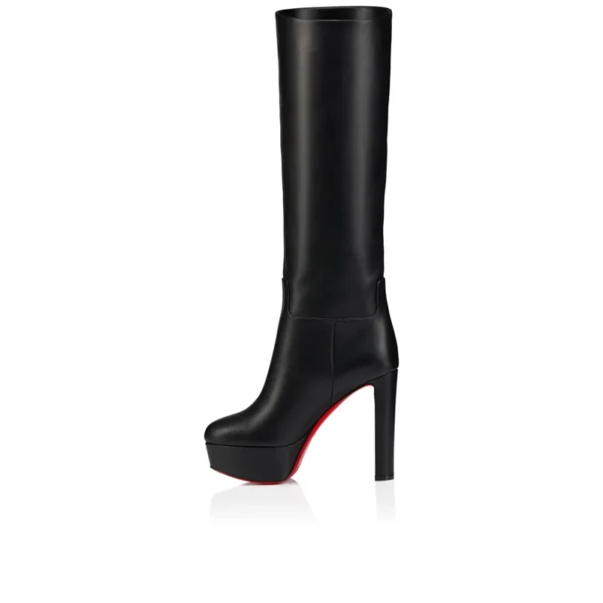 Loo Botta Alta – buty na obcasie 130 mm – skóra cielęca – czarne – damskie Loo Botta Alta – buty na obcasie 130 mm – skóra cielęca – czarne – damskie