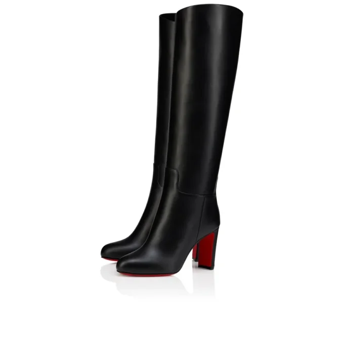 Loo Botta – buty na obcasie 85 mm – skóra cielęca – czarne – damskie Loo Botta – buty na obcasie 85 mm – skóra cielęca – czarne – damskie