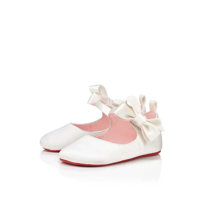 Lou Babe – baleriny – satyna krepowa – Bianco – Baby Lou Babe – baleriny – satyna krepowa – Bianco – Baby