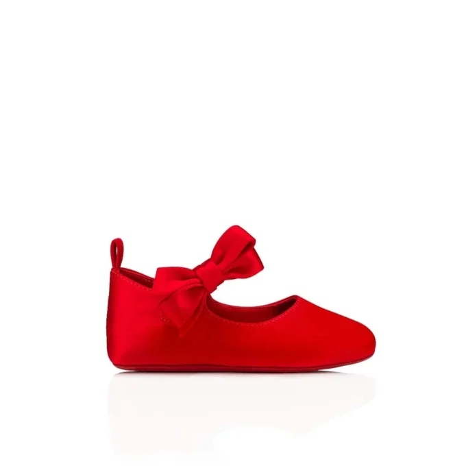 Lou Babe – Baleriny – satyna krepowa – Loubi – dla niemowląt Lou Babe – Baleriny – satyna krepowa – Loubi – dla niemowląt